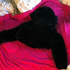 Crop Top Furry Jacket